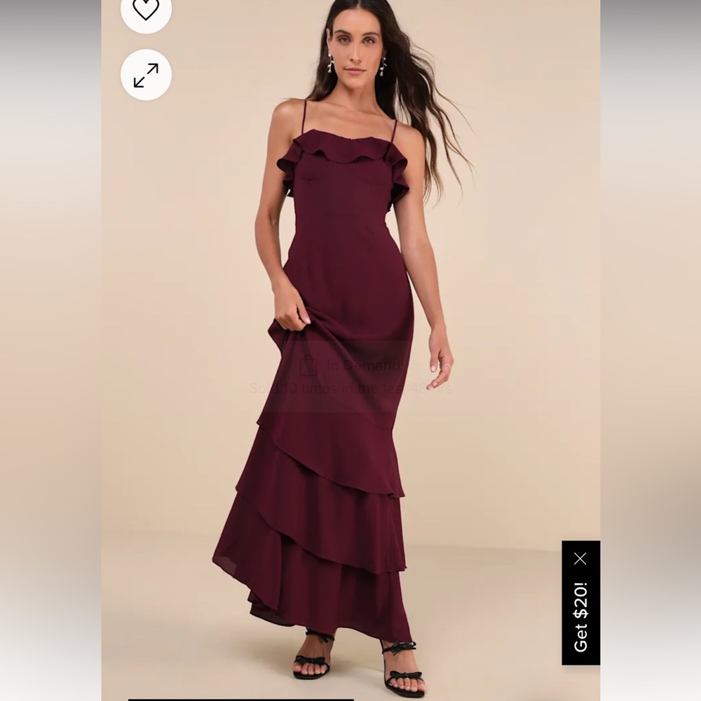 Lulus Plum Purple Sleeveless Tiered Maxi Dress